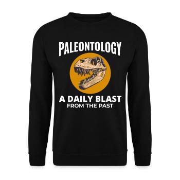 Fossilienjagd Paläontologie Sammler Prähistorisch - Unisex Pullover - Schwarz - Vorne - Alina (178cm) & Michal (187cm)