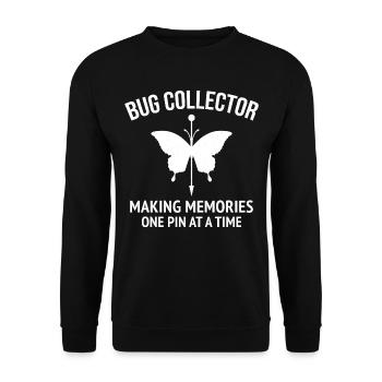 Insect Collector Entomology Entomologist Bug Lover - Unisex Sweatshirt - black - Front - Alina (178cm) & Michal (187cm)