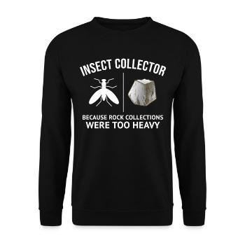 Collectionneur d’insectes Entomologie Entomologiste Amateur d’insectes - Sweat-shirt Unisexe - noir - Devant - Alina (178cm) & Michal (187cm)