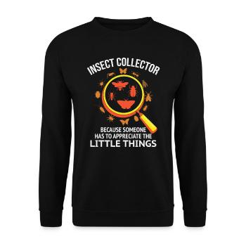Insect Collector Entomology Entomologist Bug Lover - Unisex Sweatshirt - black - Front - Alina (178cm) & Michal (187cm)