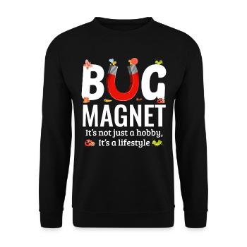 Insect Collector Entomology Entomologist Bug Lover - Unisex Sweatshirt - black - Front - Alina (178cm) & Michal (187cm)