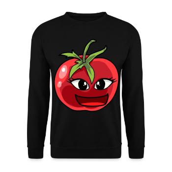 Tomate, Tomates, Légumes, Jardinier amateur, Cuisinier - Sweat-shirt Unisexe - noir - Devant - Alina (178cm) & Michal (187cm)