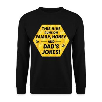 Honeybee Dad Beekeeper Apiculture Insect Collector - Sweat-shirt Unisexe - noir - Devant - Alina (178cm) & Michal (187cm)