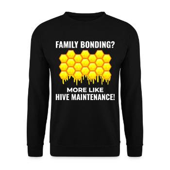 Honeybee Dad Beekeeper Apiculture Insect Collector - Sweat-shirt Unisexe - noir - Devant - Alina (178cm) & Michal (187cm)