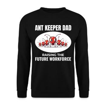 Ameisenhalter Vater Entomologe Insektensammler - Unisex Pullover - Schwarz - Vorne - Alina (178cm) & Michal (187cm)
