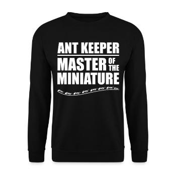 Ameisenhalter Ameisenliebhaber Entomologe Insektensammler - Unisex Pullover - Schwarz - Vorne - Alina (178cm) & Michal (187cm)