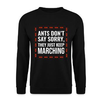 Ameisenhalter Ameisenliebhaber Entomologe Motivierend - Unisex Pullover - Schwarz - Vorne - Alina (178cm) & Michal (187cm)