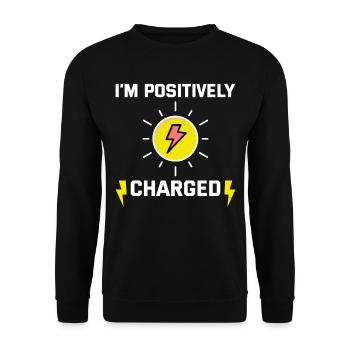 Electrician Humor Electrical Technician Engineer - Unisex Sweatshirt - black - Front - Alina (178cm) & Michal (187cm)