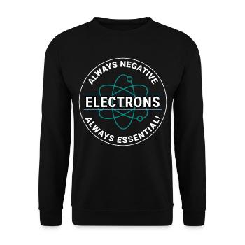 Electrician Humor Electrical Technician Engineer - Unisex Sweatshirt - black - Front - Alina (178cm) & Michal (187cm)