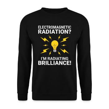 Electrician Humor Electrical Technician Engineer - Unisex Sweatshirt - black - Front - Alina (178cm) & Michal (187cm)