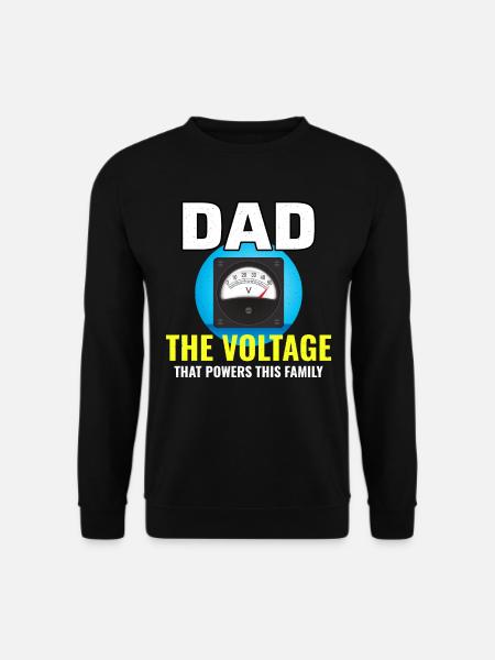 Electrician Dad Electrical Technician Engineer - Unisex Sweatshirt - black
