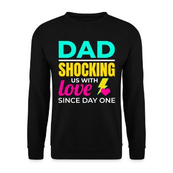 Electrician Electrical Technician Valentines Day - Unisex Sweatshirt - black - Front - Alina (178cm) & Michal (187cm)
