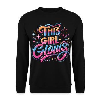 nineties - Unisex Sweatshirt - black - Front - Alina (178cm) & Michal (187cm)