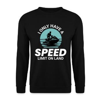Jet Ski Ocean Ride Water Sports Adventure - Unisex Sweatshirt - black - Front - Alina (178cm) & Michal (187cm)