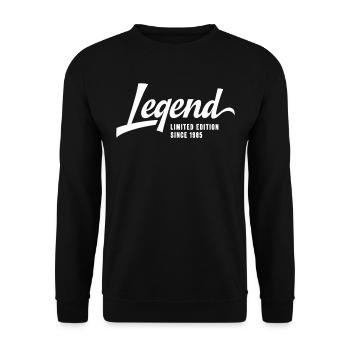 Legend Limited Edition Since 1985 - Unisex Pullover - Schwarz - Vorne - Alina (178cm) & Michal (187cm)