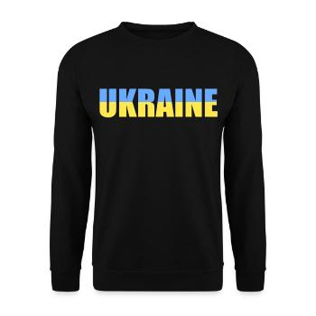ukraine - Sweat-shirt Unisexe - noir - Devant - Alina (178cm) & Michal (187cm)