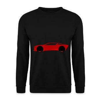 Sportwagen - Unisex Pullover - Schwarz - Vorne - Alina (178cm) & Michal (187cm)