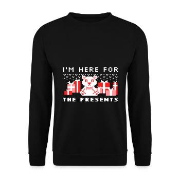 Lustiges Shirt Geschenk - Unisex Pullover - Schwarz - Vorne - Alina (178cm) & Michal (187cm)