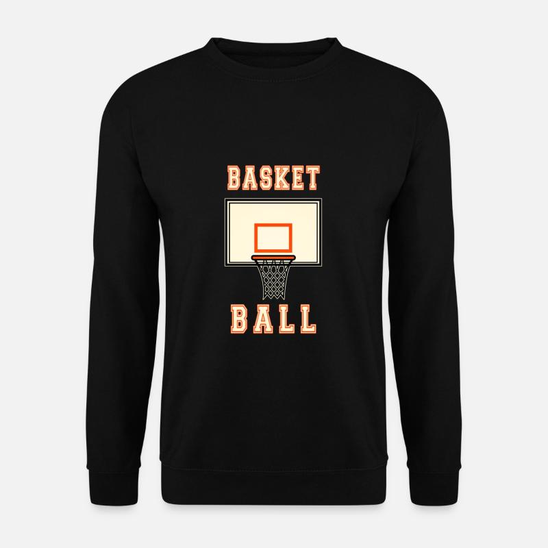 Basketballkorb Korb Basketball Sport - Unisex Pullover - Schwarz