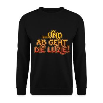 And off is the Luzie! - Unisex Sweatshirt - black - Front - Alina (178cm) & Michal (187cm)
