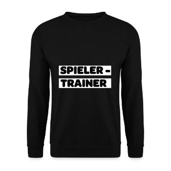 Spielertrainer - Unisex Pullover - Schwarz - Vorne - Alina (178cm) & Michal (187cm)