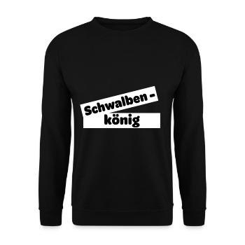 Schwalbenkönig Kreisliga - Unisex Pullover - Schwarz - Vorne - Alina (178cm) & Michal (187cm)