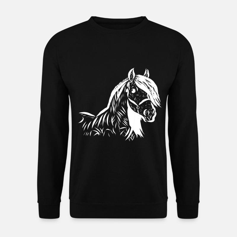 Pferd - Unisex Pullover - Schwarz