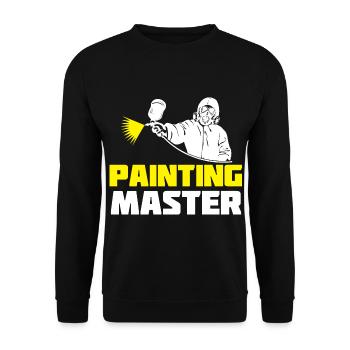 Maler und Lackierer, der Beste und Nervigste Beruf - Unisex Pullover - Schwarz - Vorne - Alina (178cm) & Michal (187cm)