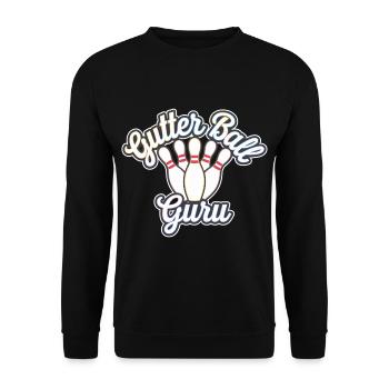 Gutter Ball Guru 12 - Unisex Pullover - Schwarz - Vorne - Alina (178cm) & Michal (187cm)
