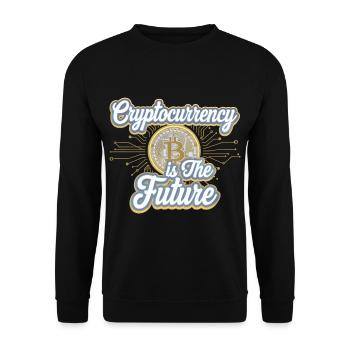 Cryptocurrency Is The Future 12 - Unisex Pullover - Schwarz - Vorne - Alina (178cm) & Michal (187cm)