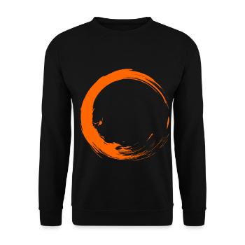 Kreis Bürste Design Neu Geschenk Vektor Form - Unisex Pullover - Schwarz - Vorne - Alina (178cm) & Michal (187cm)