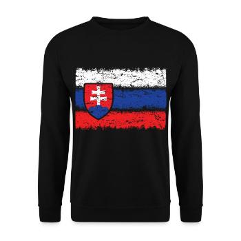 Slowakei Europa - Unisex Pullover - Schwarz - Vorne - Alina (178cm) & Michal (187cm)