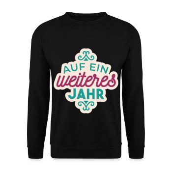 New year - great gift - Unisex Sweatshirt - black - Front - Alina (178cm) & Michal (187cm)