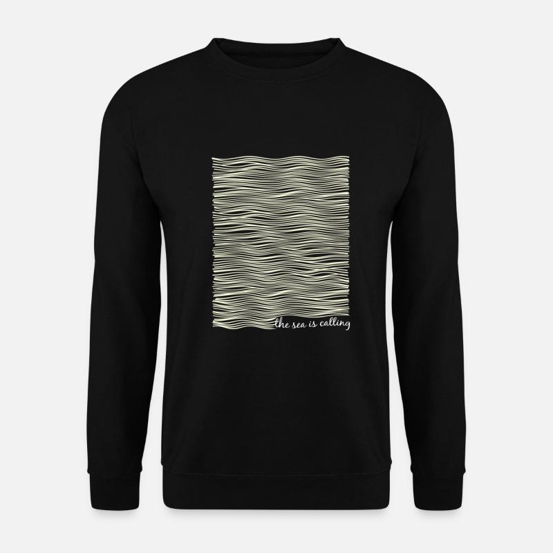 the sea is calling - das Meer ruft - Unisex Pullover - Schwarz