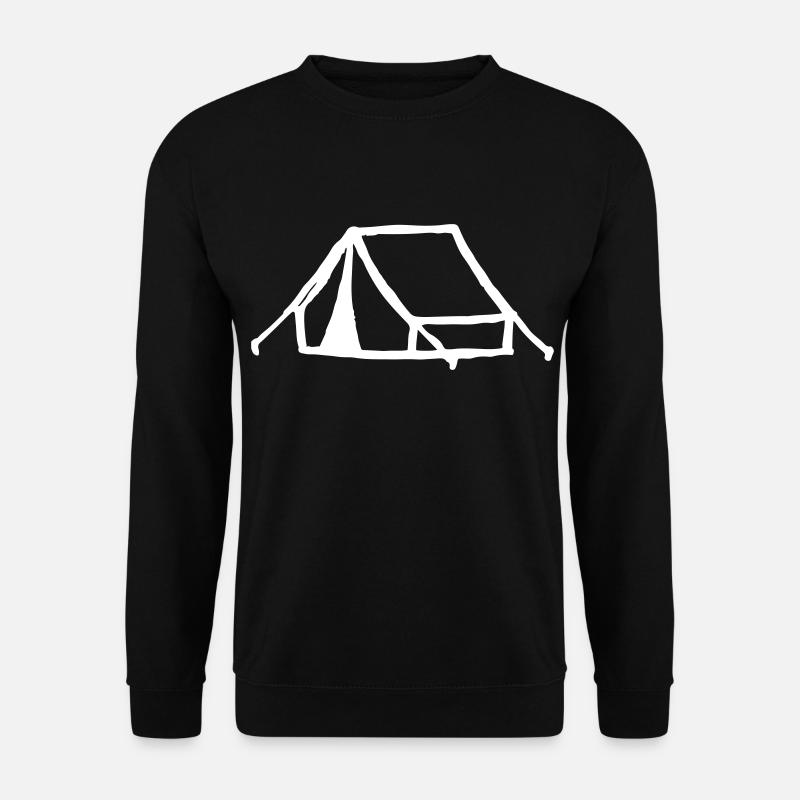 Zelten Zelt Camping - Unisex Pullover - Schwarz