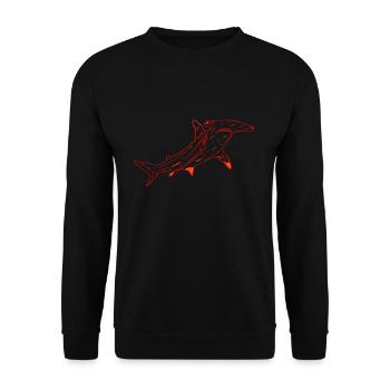 Hammerhai - Unisex Pullover - Schwarz - Vorne - Alina (178cm) & Michal (187cm)