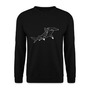Hammerhai - Unisex Pullover - Schwarz - Vorne - Alina (178cm) & Michal (187cm)