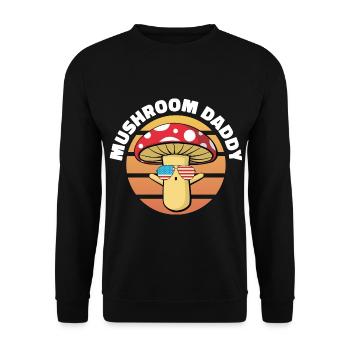 Mushroom pickers and mushroom friends - Unisex Sweatshirt - black - Front - Alina (178cm) & Michal (187cm)