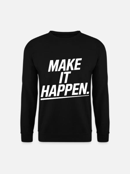Pack es an! - Unisex Pullover - Schwarz
