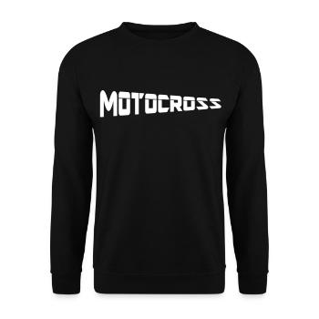 motocross - Unisex Sweatshirt - black - Front - Alina (178cm) & Michal (187cm)
