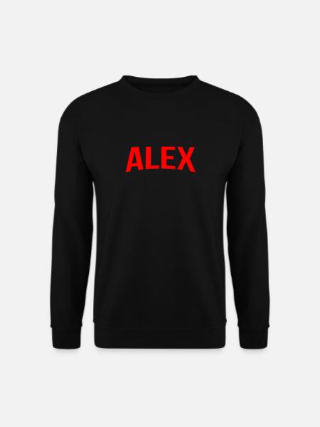 Alex name - Unisex Sweatshirt - black