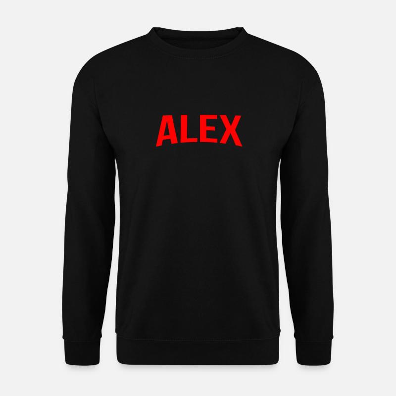 Alex Name - Unisex Pullover - Schwarz
