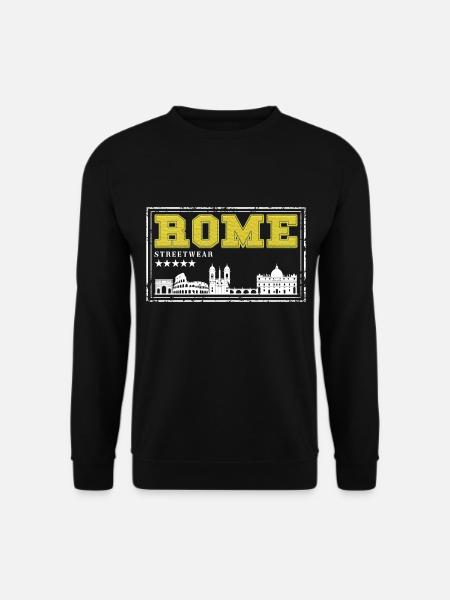 Roma Roma Italia Città Skyline Home Love - Felpa unisex - nero