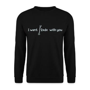 Je veux 69 avec toi Professeur de mathématiques intégrales de mathématiques - Sweat-shirt Unisexe - noir - Devant - Alina (178cm) & Michal (187cm)