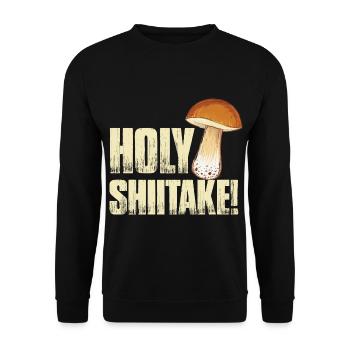 Mushroom pickers and mushroom friends - Unisex Sweatshirt - black - Front - Alina (178cm) & Michal (187cm)