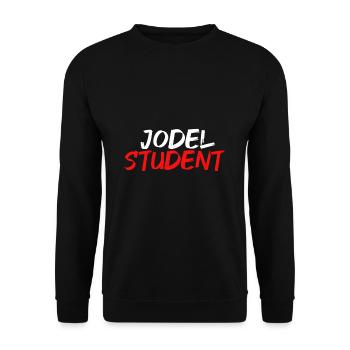Jodel Student - Unisex Pullover - Schwarz - Vorne - Alina (178cm) & Michal (187cm)