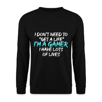 I’m a Gamer - Sweat-shirt Unisexe - noir - Devant - Alina (178cm) & Michal (187cm)