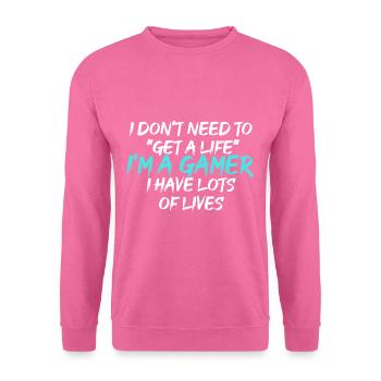 I’m a Gamer - Sweat-shirt Unisexe - rose - Devant