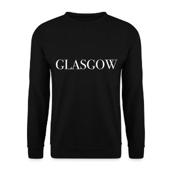 Glasgow Ecosse - Sweat-shirt Unisexe - noir - Devant - Alina (178cm) & Michal (187cm)