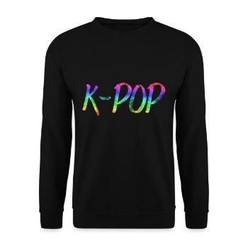 K-POP - Unisex Pullover - Schwarz - Vorne - Alina (178cm) & Michal (187cm)